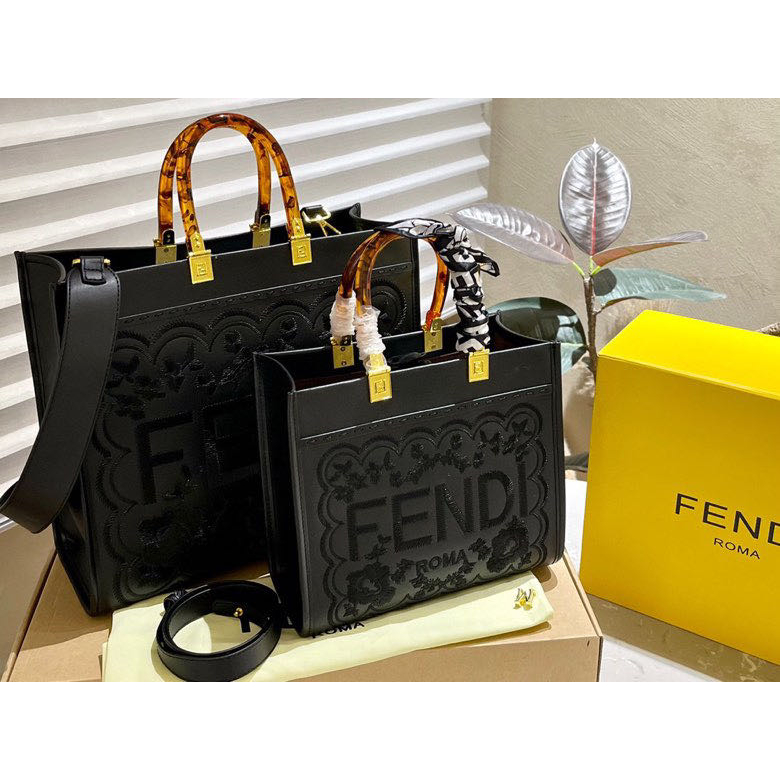 Fendi Embroidered Sunshine Tote Bag