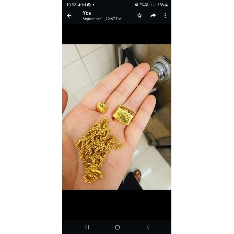 coklat batang warna emas