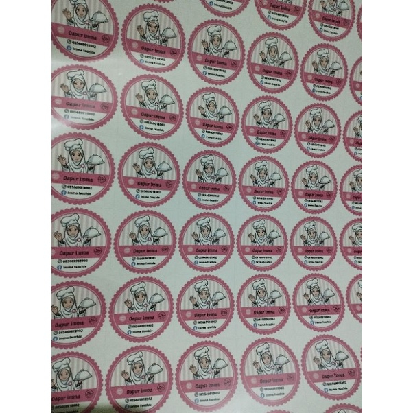 

cetak stiker Gloosy A3+ (32 x 48 cm) stiker label dan yang lain nya