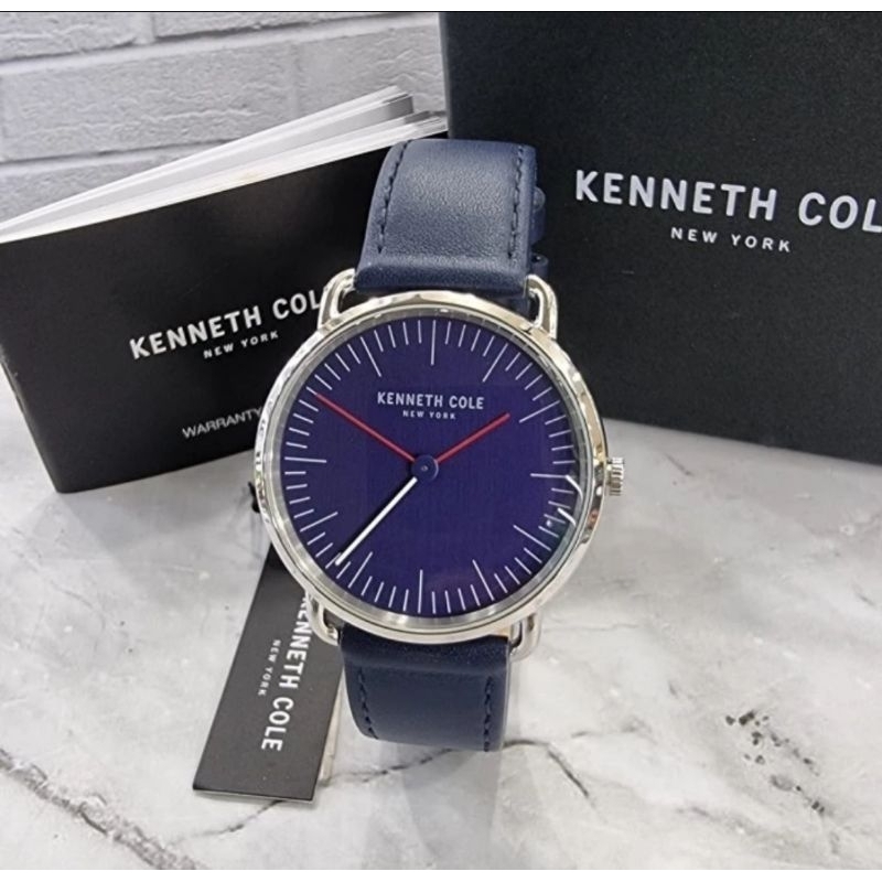 jam tangan pria original KENNETH COLE KC50777002 LEATHER STRAP