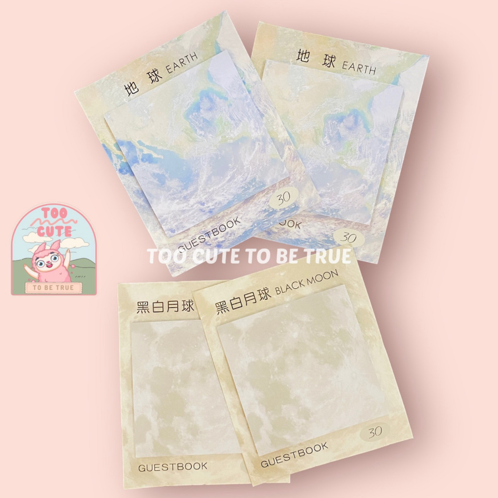 

Sticky Notes/Memo Stick Lucu Motif Permukaan Planet (30 Lembar)