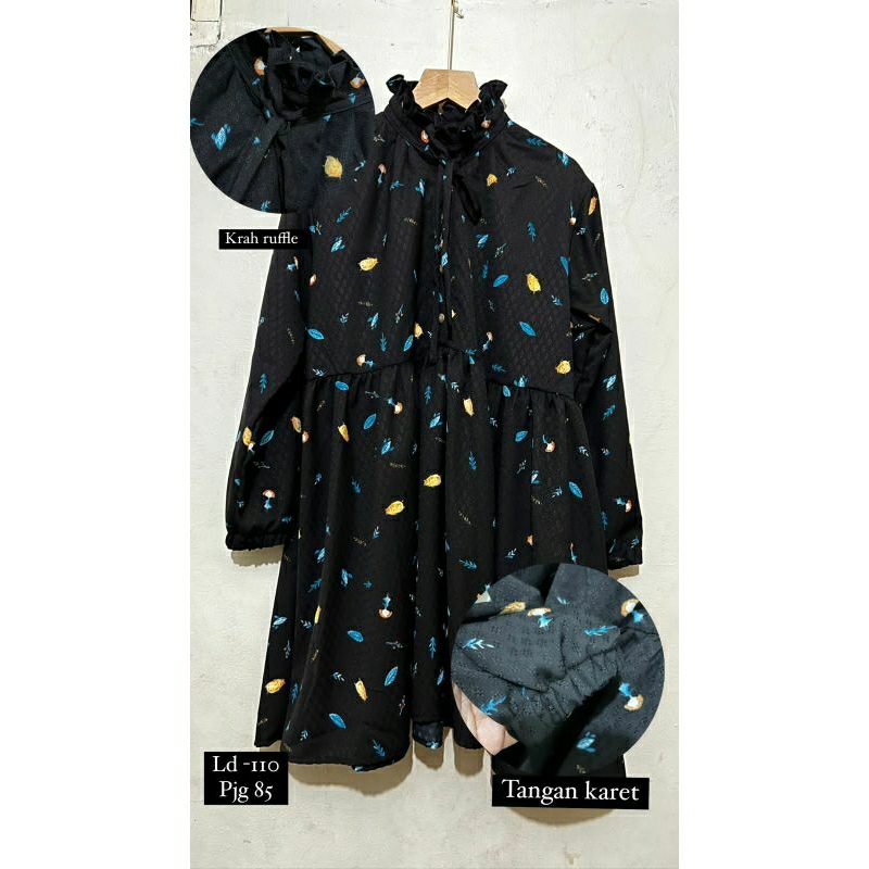 Blous baby doll motif/Blous Polka/Blous Bunga