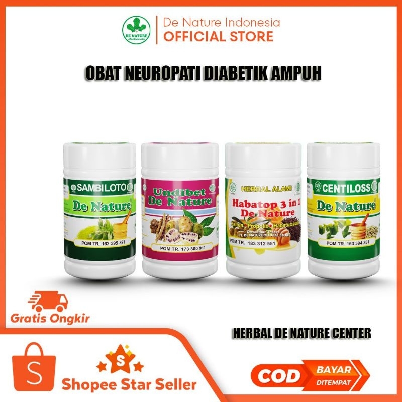 Neuropati Diabetik Karena Paket Herbal untuk Diabetes dan Neuropati Undibet Centilos Sambiloto Habat