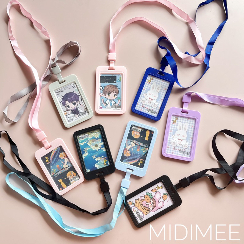 

GANTUNGAN TALI KARTU AKSES KANTOR MRT BUSWAY LANYARD CARD HOLDER Full Bingkai