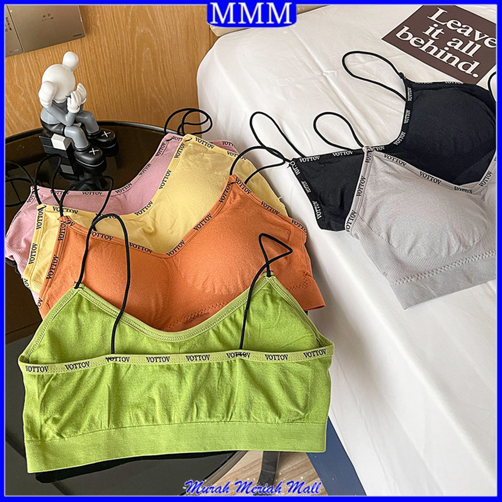 MMM Bra Wanita Tanpa Kawat Bra Bralette Sexy Korea Pakain Dalam Wanita Sexy Kekinian 6901 Bh Sport G