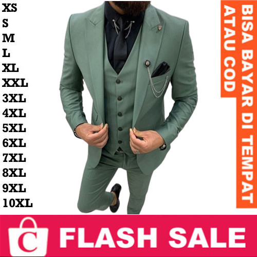 Blazer Pria Jas Cowok Rompi Dasi HIJAU SAGE HIJAU WARDAH HIJAU OLIVE PASTEL MUDA CERAH Slim Fit Skin