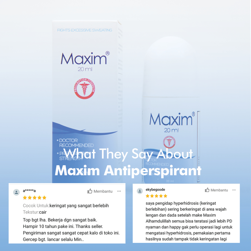 Maxim Antiperspirant Roll On 15% Volume 20ml + 1 Sachet Wipe 15%