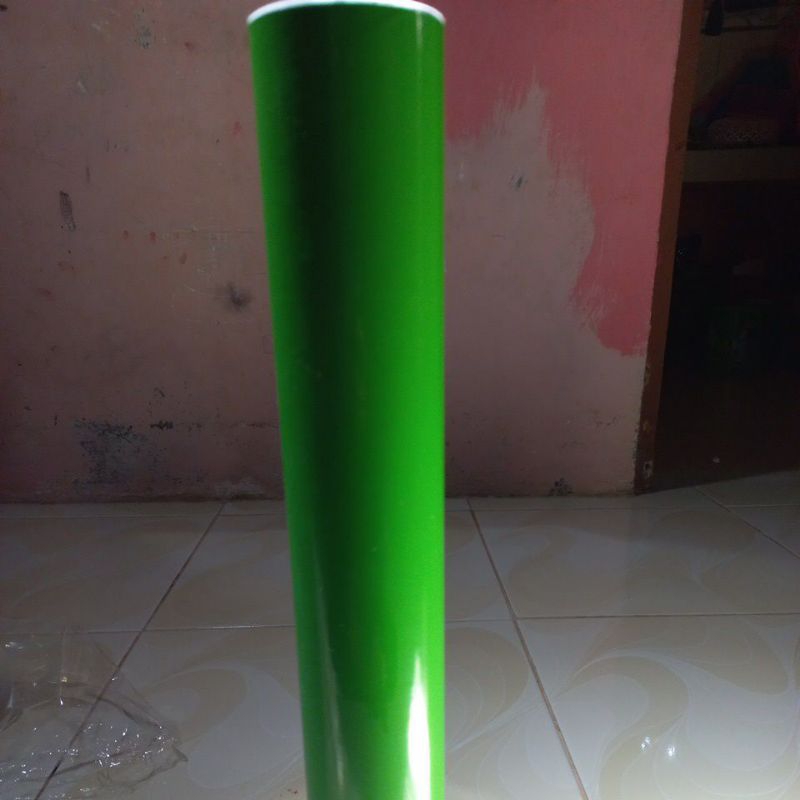 STICKER SKOTLET UNTUK MOTOR DAN MOBIL HIJAU DAUN PANJAN 50 CM LEBAR 45