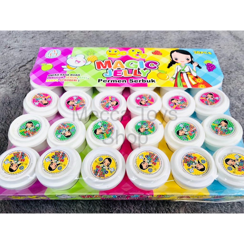 

Magic Jelly Serbuk Mangkok isi 30 Pcs Permen Viral