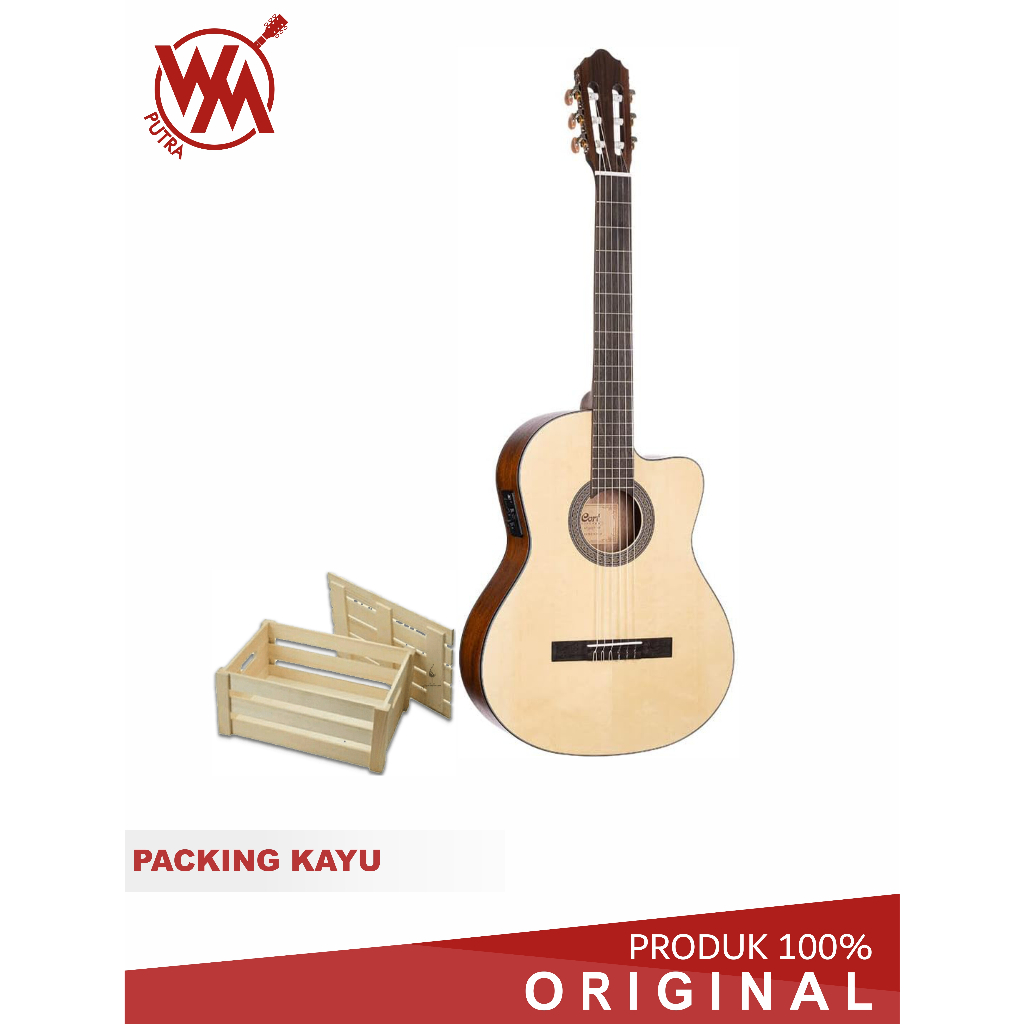 CORT GUITAR ELECTRIC WITH BAG AC 120CE OP / Cort-AC-120CE-OP / CortAC120CEOP + PACKING KAYU