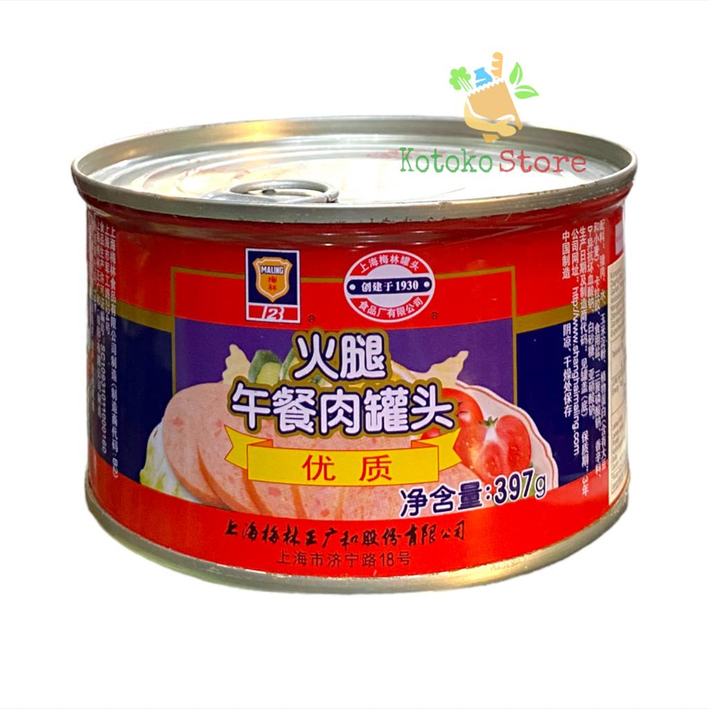 

Maling Canned Pork Luncheon Meat / Daging Babi Kaleng Premium 397gr