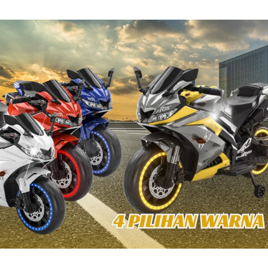 Mainan Motor Aki Anak Yukita R15 Motor Sport
