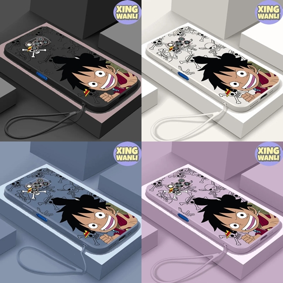 Case Poco X3 / X3 PRO LUFFY One Piece Cartoon Softcase Silicone Square Gambar FREE TALI LANYARD