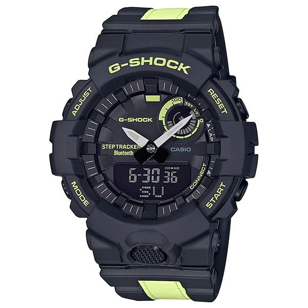 JAM TANGAN PRIA CASIO G-SHOCK GBA-800LU-1A1 ORIGINAL - GSHOCK GBA800LU1A1 HITAM KUNING G-SHOCK ORIGI