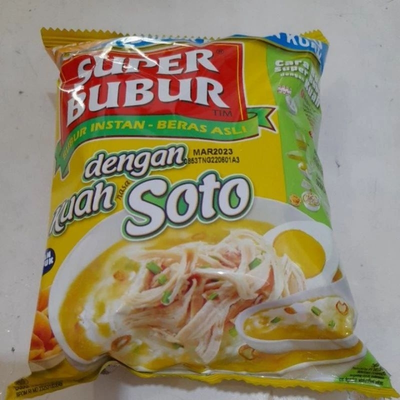 

Super bubur rasa soto isi 46 gram