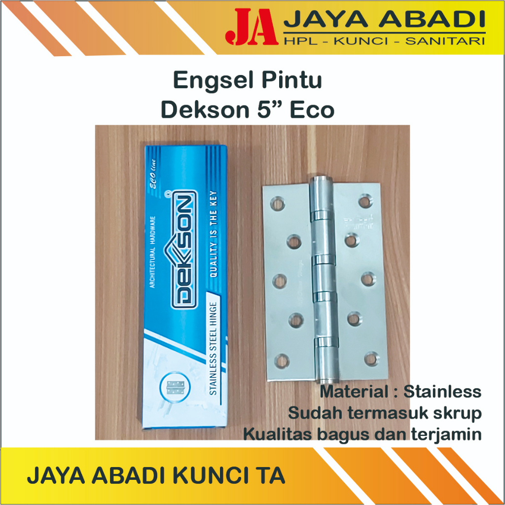 ENGSEL PINTU/JENDELA DEKSON ECO 5 INC/4 INC/3 INC STAINLESS