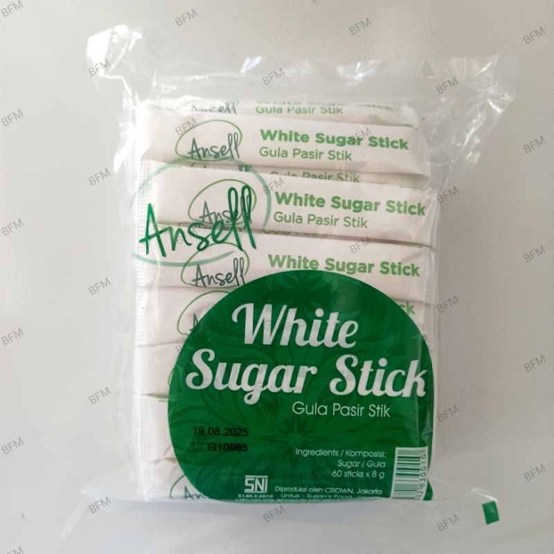 

Ansell White Sugar Stick / Gula Pasir Stik 60 x 8 Gr