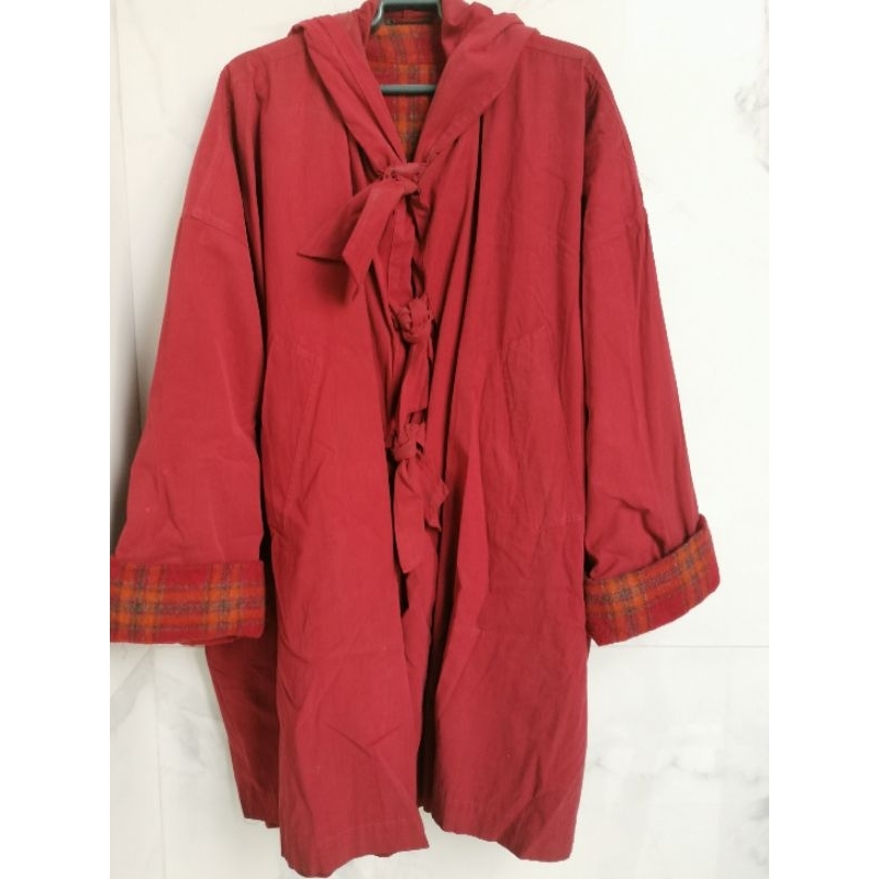 authentic Romeo Gigli red coat 2 way styling