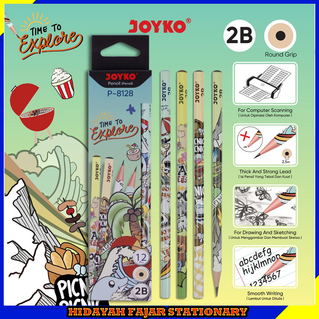 

Pensil Pencil Joyko P-8128 2B 1 Box 12 Pcs