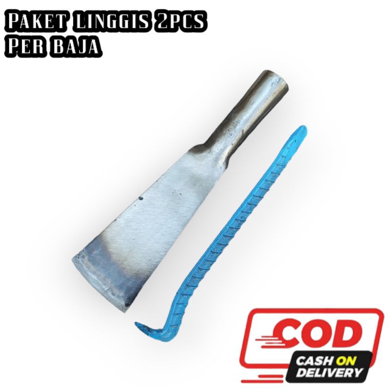 Mata dodos sawit in linggis mini ulir baja tebal - linggis mini baja - mata dodos finishing halus