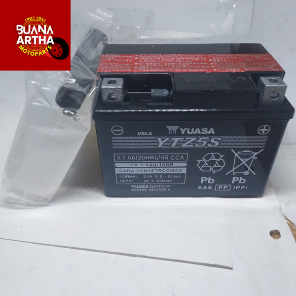 Aki Kering Yuass Asli ,untuk motor Beat karbu,beat fi 2014,kharisma ,Verza ,vixion dll