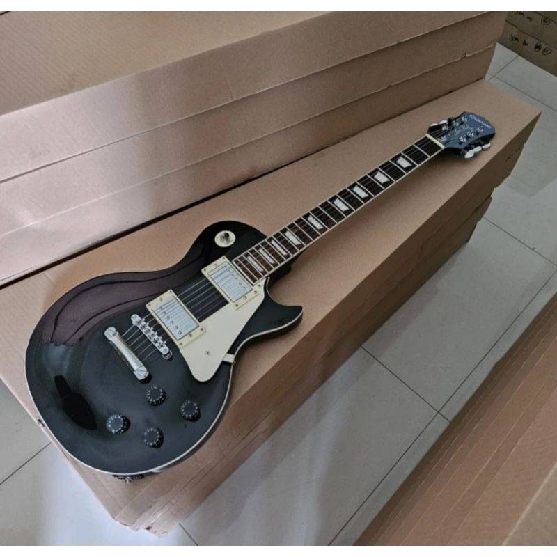 Epiphone les paul black new Pickup GNB korea mantap