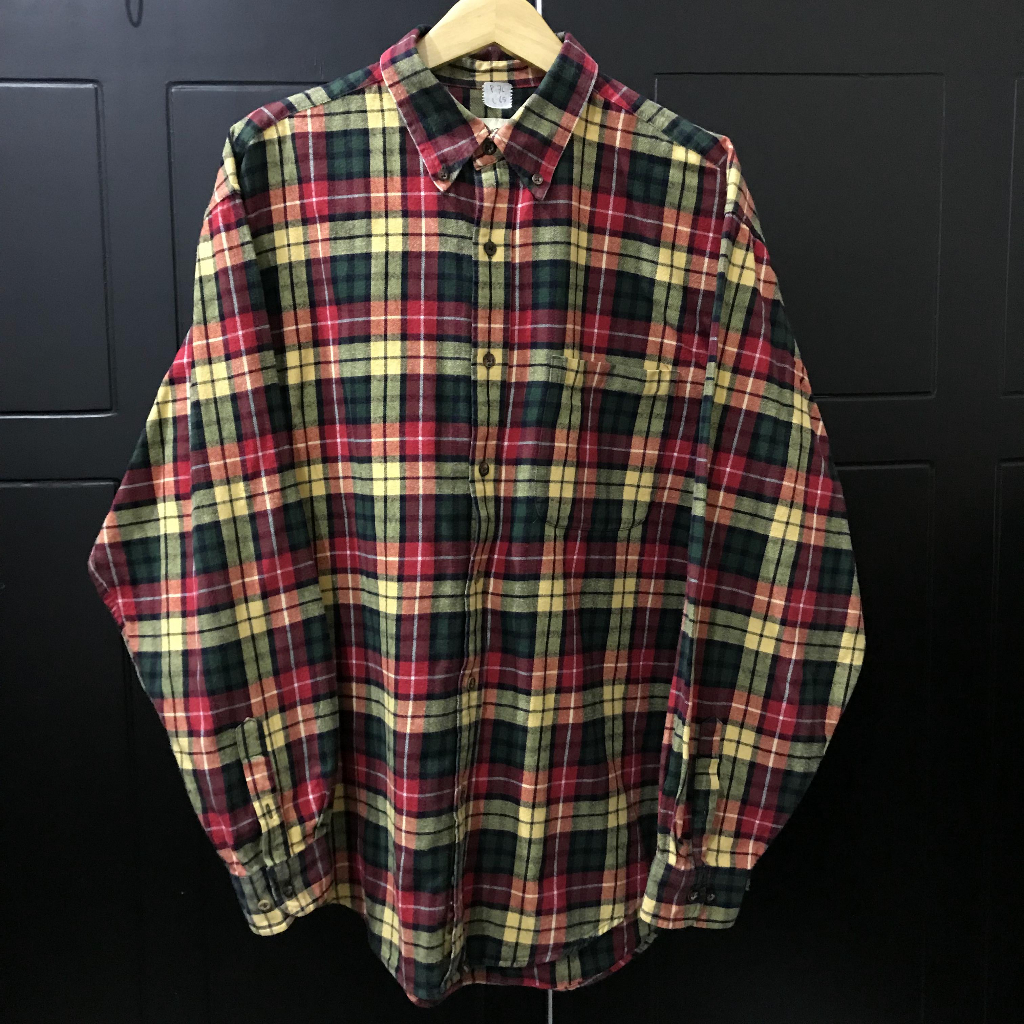 kemeja flanel eddie bauer XL kotak