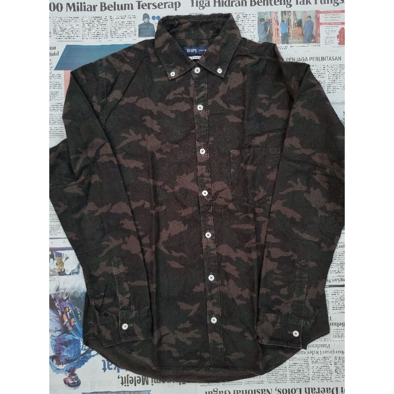Kemeja Flannel Camo Second