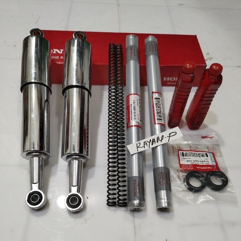 sok depan + belakang astrea grand legenda per+sil+oli+sok