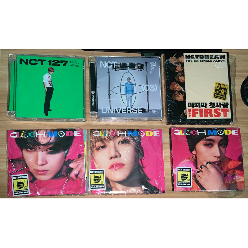 JEWEL CASE ONLY HAECHAN STICKER UNIVERSE DIGIPACK GLITCH MODE ONLY HAECHAN JAEMIN MARK ALBUM MFAL NC