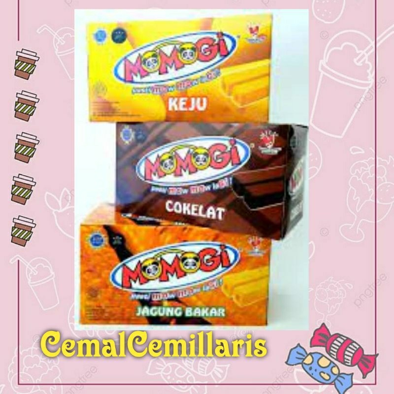 

Momogi stik keju/coklat/jagung dan aneka rasa lain nya isi 20pcs/kotak