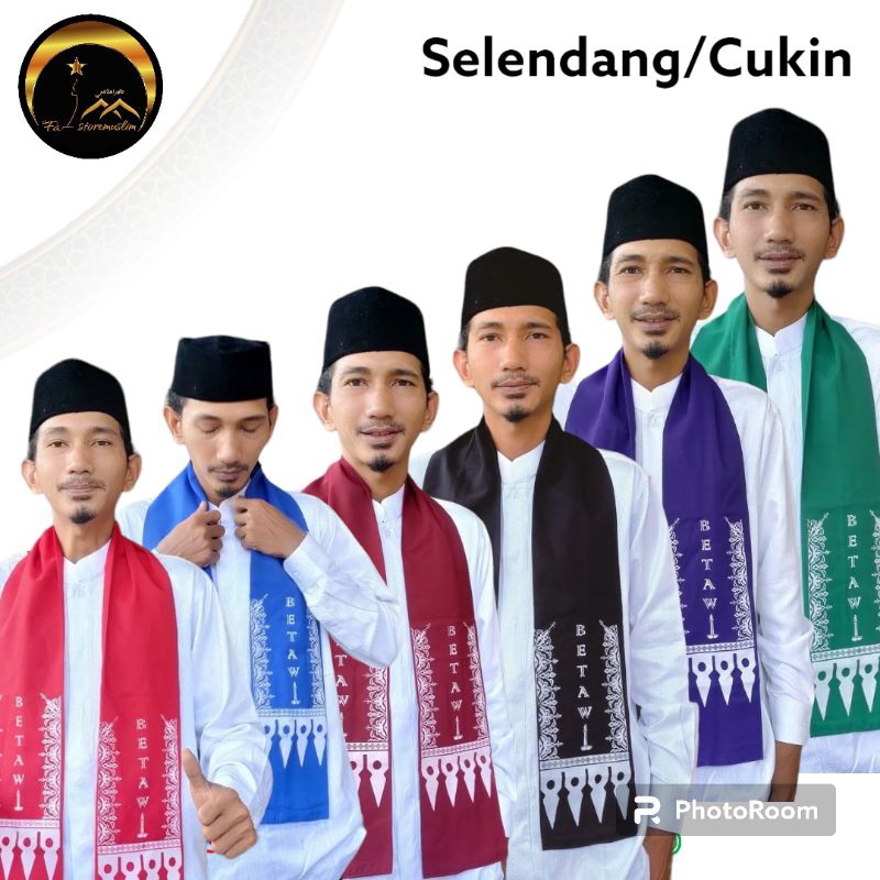 Cukin Betawi/Cukin Batik Betawi/Syal Betawi Anak Dan Dewasa