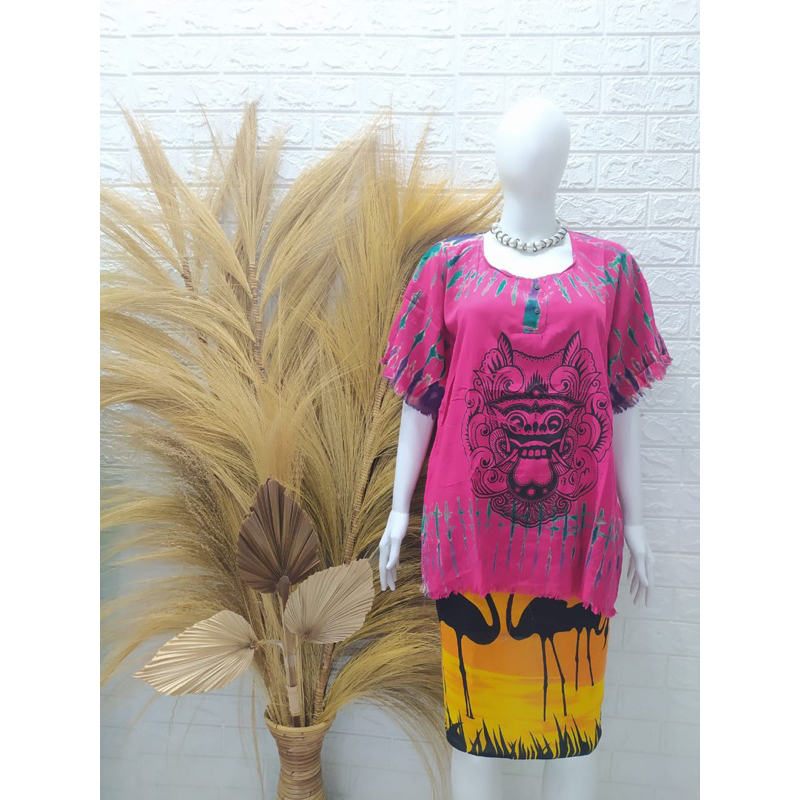 Atasan Bali Pelangi (Pria / Wanita) Yantren Barong Pantai