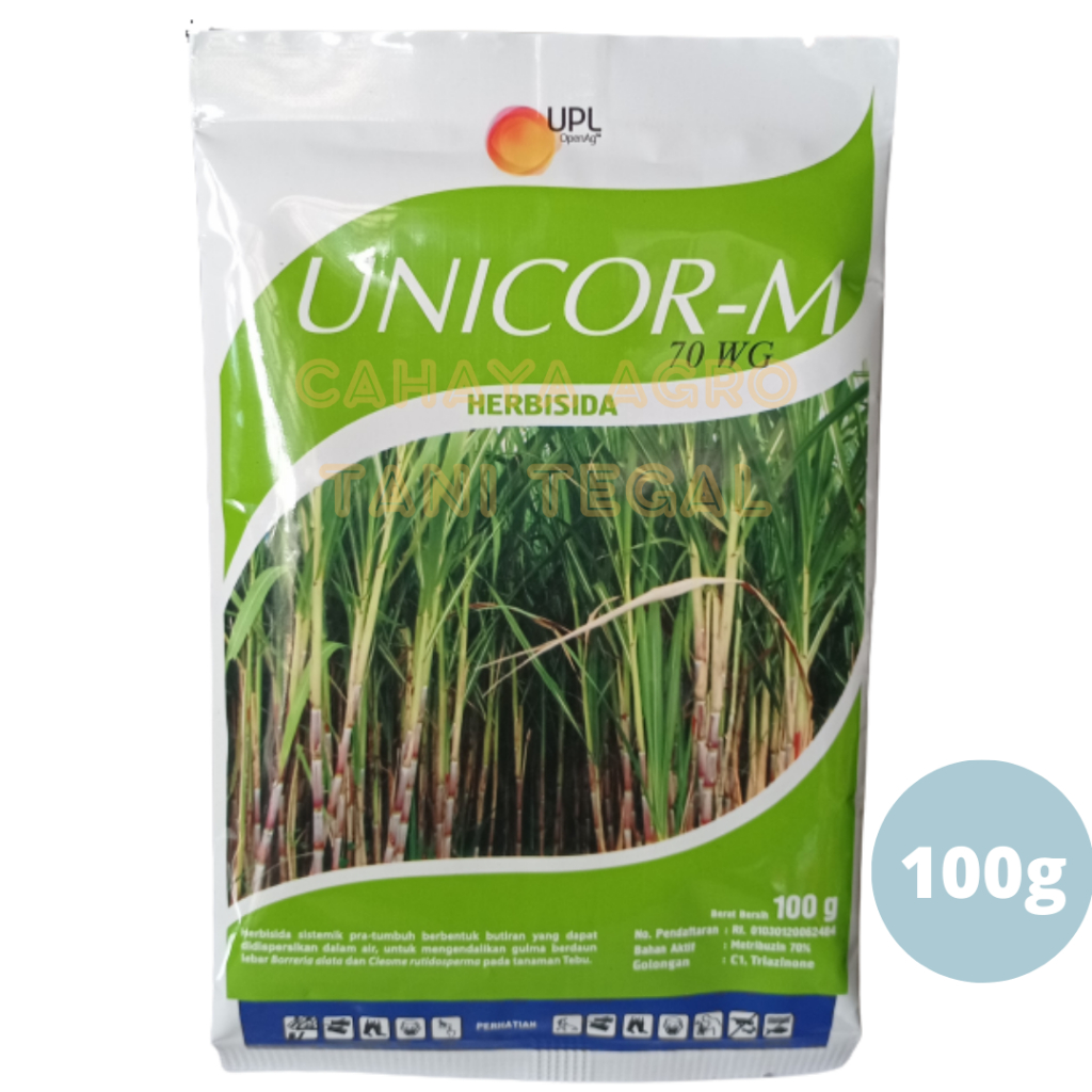 Herbisida UNICOR-M 70WG 100 GRAM Selektif Tebu,Kentang dan wortel