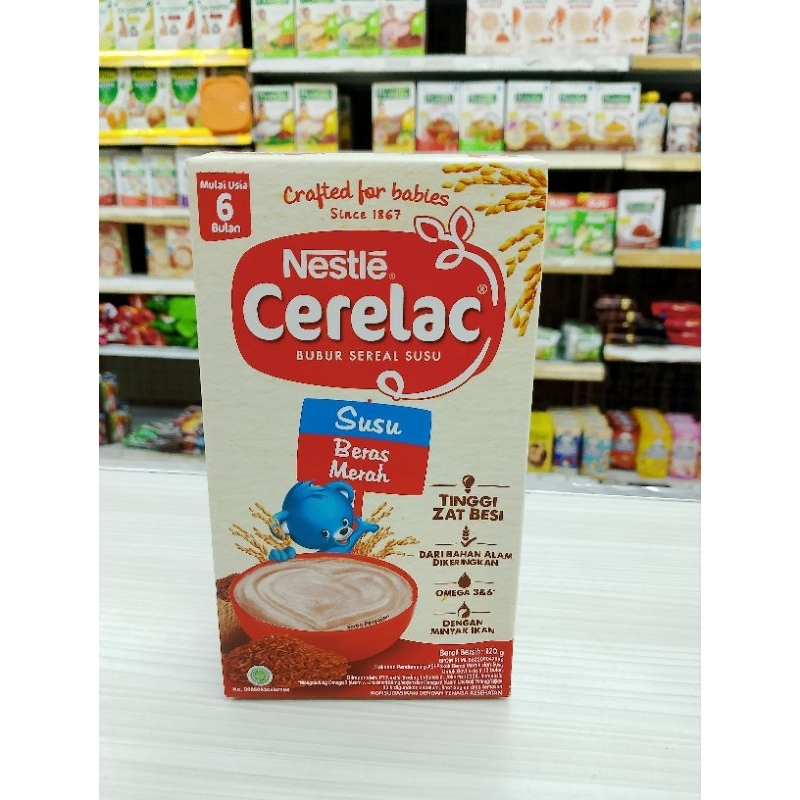 Nestle cerelac beras merah susu 120gr