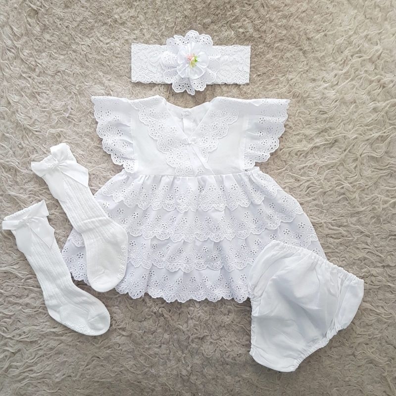Limited Baju Bayi Newborn Dress Set Anak Perempuan Lucu Cantik Gemas Bayi Imut