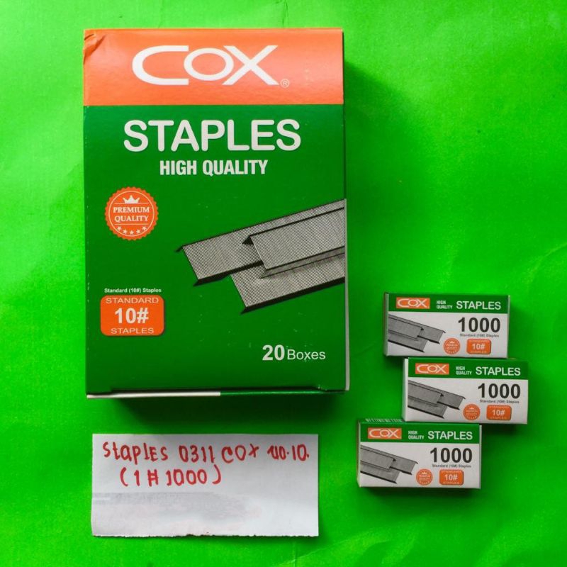 

STAPLES 0311 COX NO-10/ ISI STAPLES NO 10/ ISI STAPLES KECIL