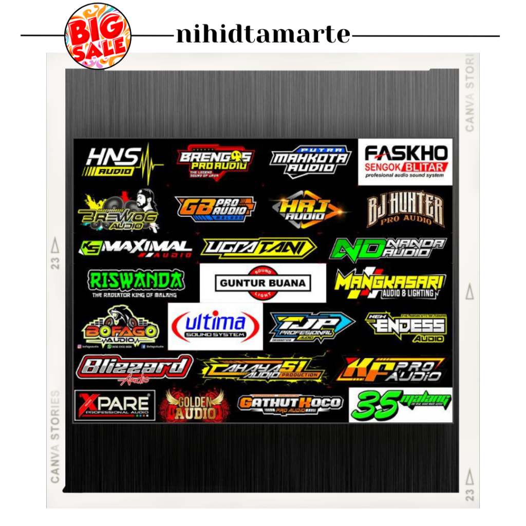 

⚡BEST SELLER⚡ [BISA COD] STIKER SOUND SYSTEM - STICKER SOUND ISI 25 - STIKER BAHAN VYNIL BREWOG BRENGOS DLL✔TERMURAH✔✔