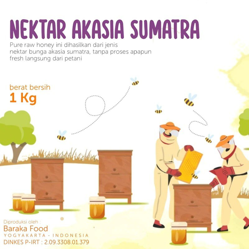 

MADU TENAN NEKTAR AKASIA 1 KG - PURE RAW HONEY