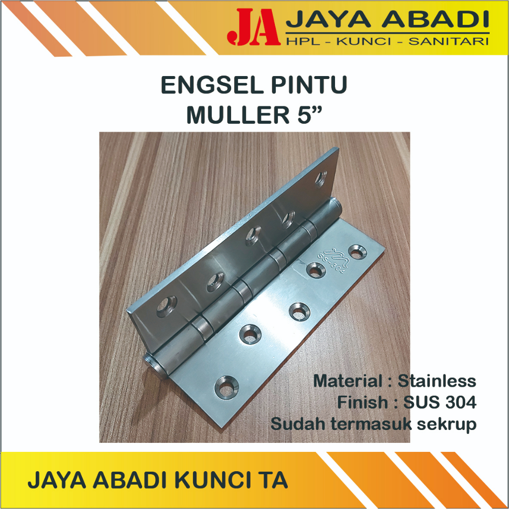 ENGSEL PINTU/JENDELA MULLER 5 INCH/3 INCH STAINLESS