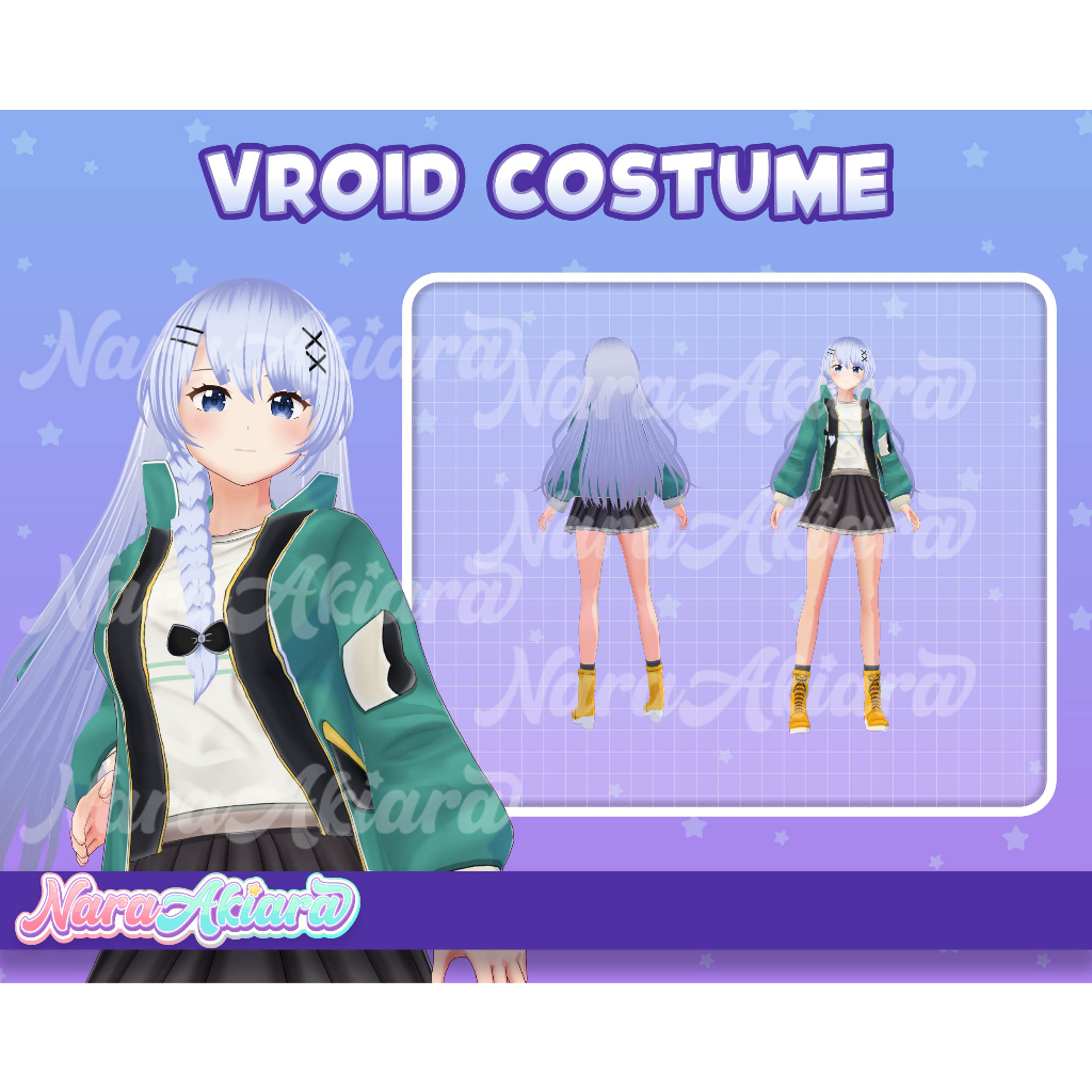 Transformasi VTuber dengan Kostum 3D Vroid Terbaru Siap Pakai, Kostum Virtual 3D, Gaya Baru VTuber S