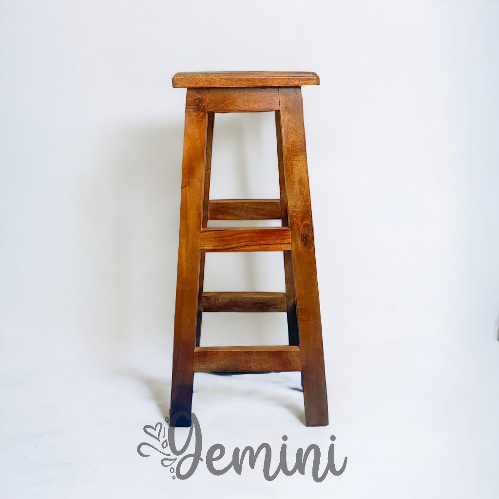 full kayu 75 cm / kursi minibar / kursi kayu / kursi jepara / furniture / kursi minimalis / kursi es