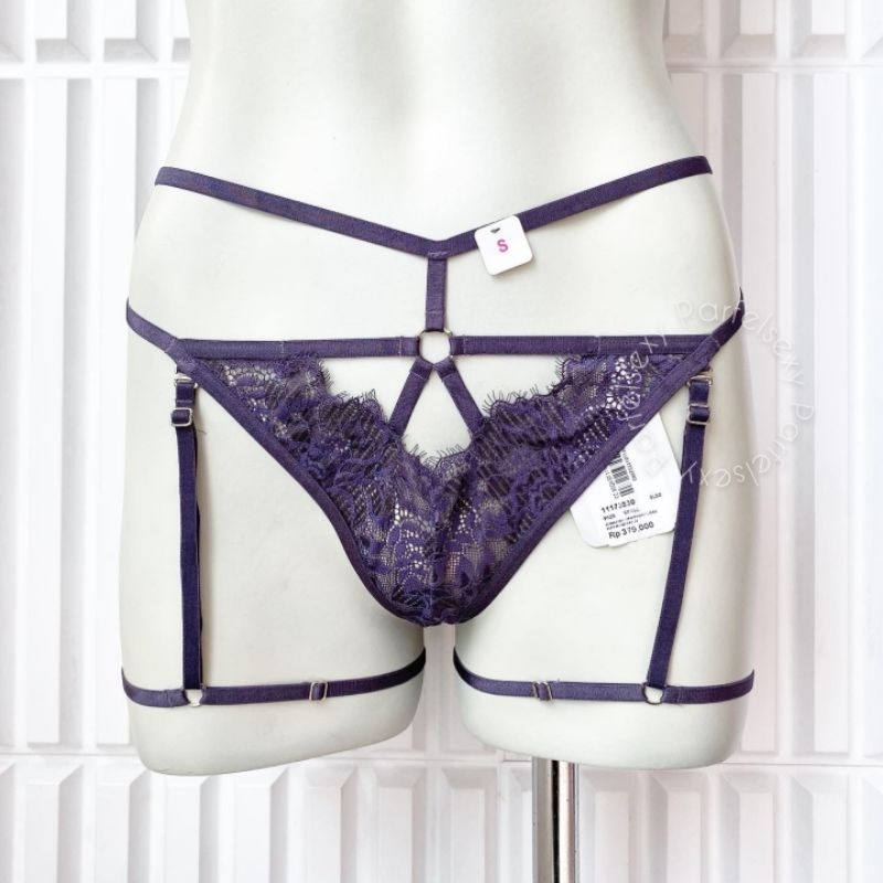 Estair By Lasenza Bra Top & Sexy Panty Garter Size M L