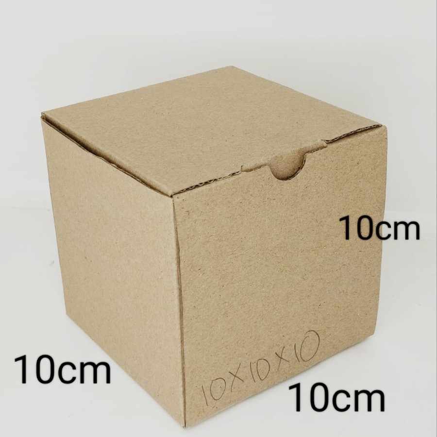 

Kardus Die Cut Coklat 10X10X10 cm 10 Pcs