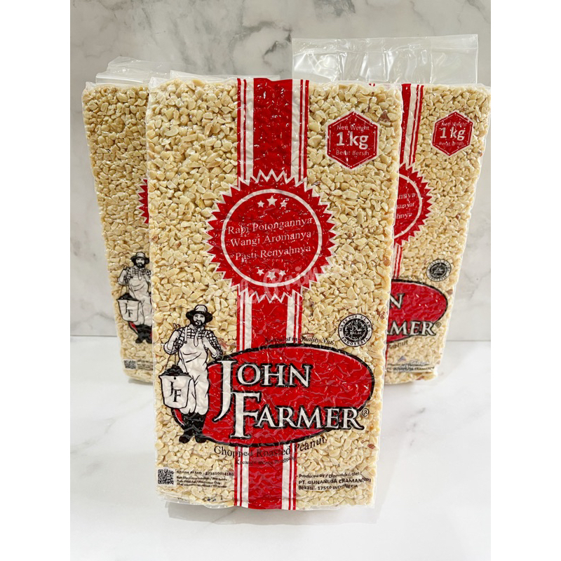 

John Farmer Kacang Tumbuk / kacang cincang /Kacang Tanah Panggang Cincang / Chopped Roasted Peanut 1kg