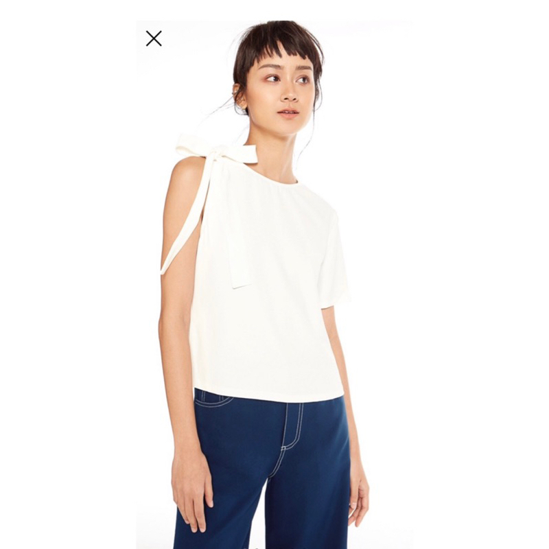 pomelo top pomelo one shoulder top pomelo one sleeve top pomelo ribbon top