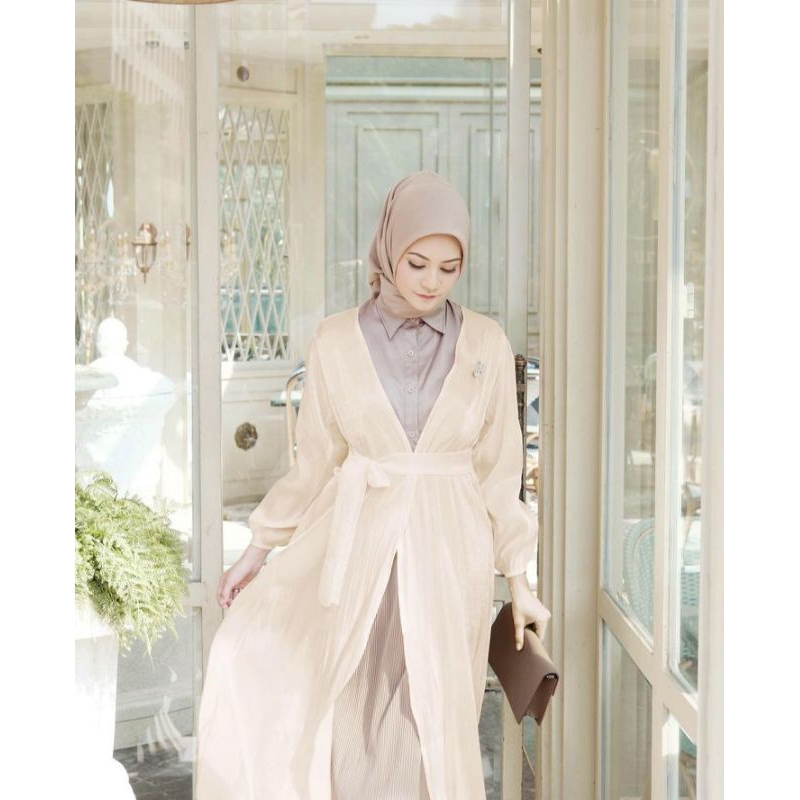 Shimmer Dress Outer VANILLA HIJAB