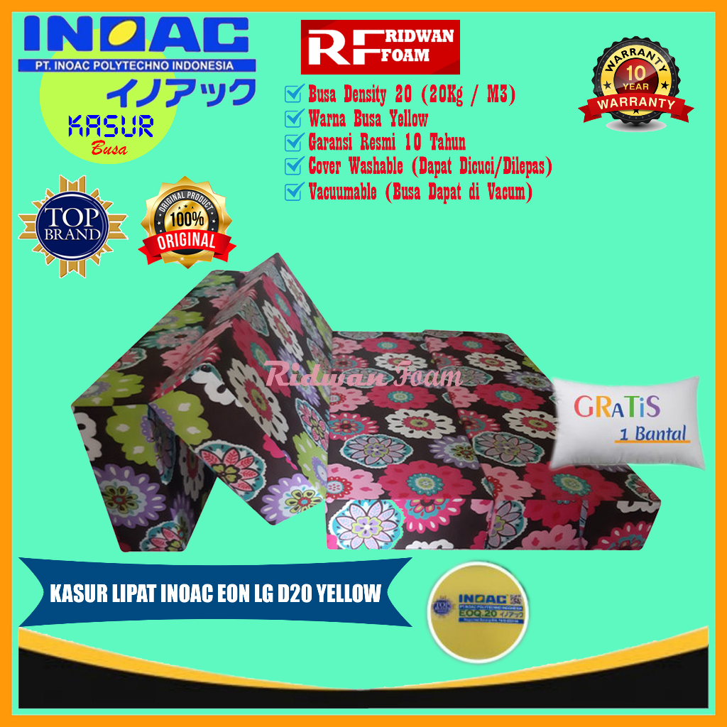 [KASUR LIPAT] KASUR BUSA LIPAT INOAC ASLI D20 ORIGINAL / KASUR LIPAT INOAC GARANSI ANTI KEMPES 10 TA