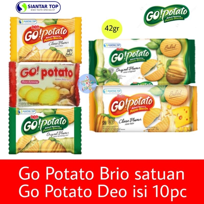 

Go Potato Deo Brio biskuit kentang keju panggang