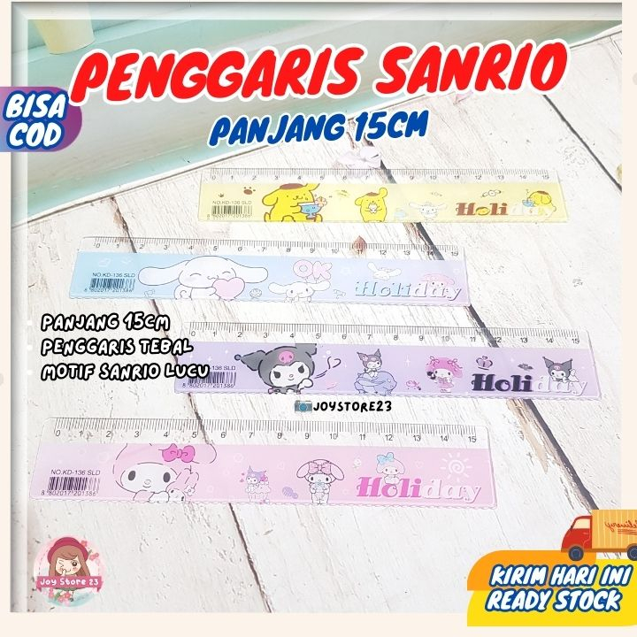 

Penggaris SANRIO 15 CM Cute Ruler Lucu 4 karakter